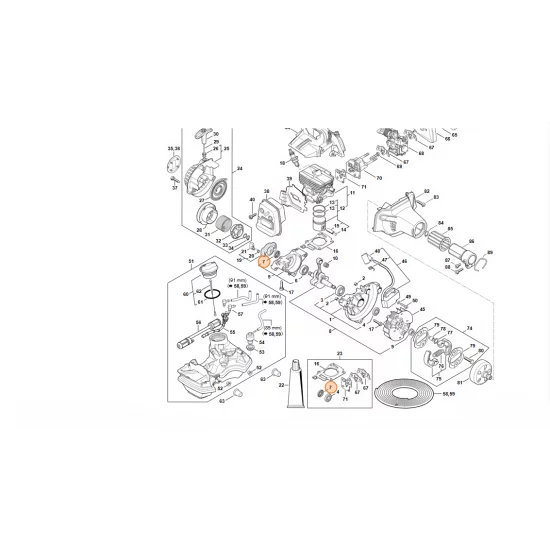 STIHL  Pierścień uszczelniający wał 10x20x4 9640 003 0955